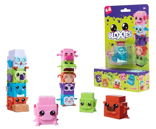 BLOXIES 4 Pack Blind Collectible - Stackable, collectable... - Jouets & Jeux Amazon Royaume-Uni à 6.62€