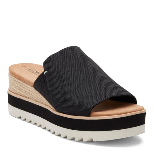 TOMS donna Diana Mule, Tela pesante nera larga, 9.5 - Amazon Italie à 31.80€