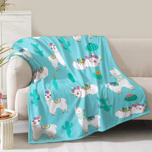 Alpaca Cactus Blanket Gifts for Women Girls Mom Birthday... - Maison & Cuisine Amazon Royaume-Uni à 1.80€