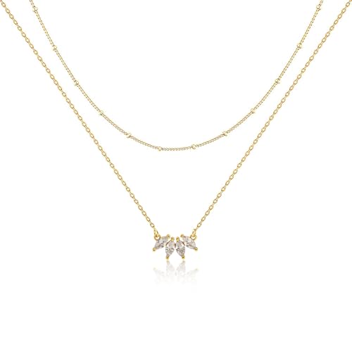 LIHELEI Collane di Donne, Collana a Stratificazione di... - Bijoux & Montres en promo à 3.99€