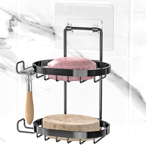 MASADI Porte-Savon Mural à 2 Niveaux avec Drainage, Support... - Bricolage & Outils Amazon France à 10.75€