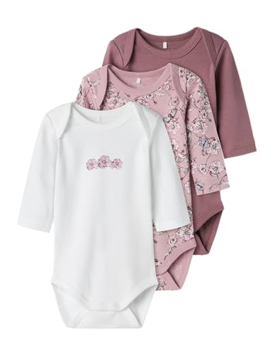 NAME IT NBFBODY 3P LS Grape Flower Noos, Body a Maniche... - Garden & Outdoor Amazon Italy à 11.45€