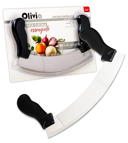 IPEA Couteau Hachoir Demi Lune avec Lame Incurvée en Acier... - Bricolage & Outils Amazon France à 9.99€