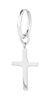 Pendiente Hombre Cruz Plata ROUTE 66 Cura della persona e... - Bijoux & Montres en promo à 15.90€