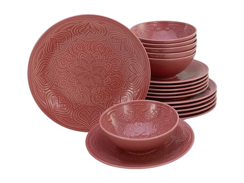 CreaTable, 21630, Série Orient Mandala Rouge, service de... en promo à 85,50€ (-43%) sur Amazon FR