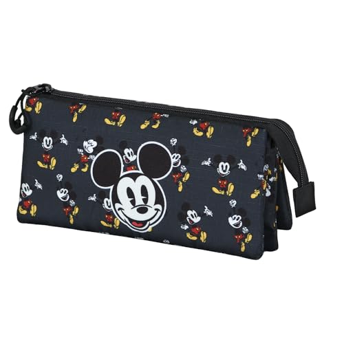Mickey Mouse Looks-Trousse Triple, Noir, 23 x 11 cm - Tech & Electronics Amazon France à 9.05€