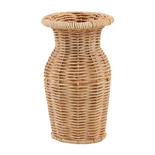 Mud Pie Skinny Resin Basket Weave Vase; 6 1/2" x 3 3/4" Dia - Sports & Fitness en promo à 5.72€