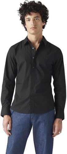 Levi's Long-Sleeve Battery Housemark Slim Camisa, Jet... - Sports & Fitness en promo à 24.49€
