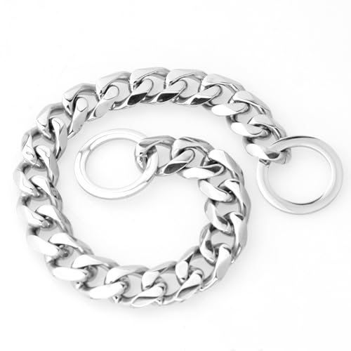 YHJLZNA Stainless Steel Cuban Dog Collar, Chain Dog Collar... - Animalerie Amazon Royaume-Uni à 3.34€