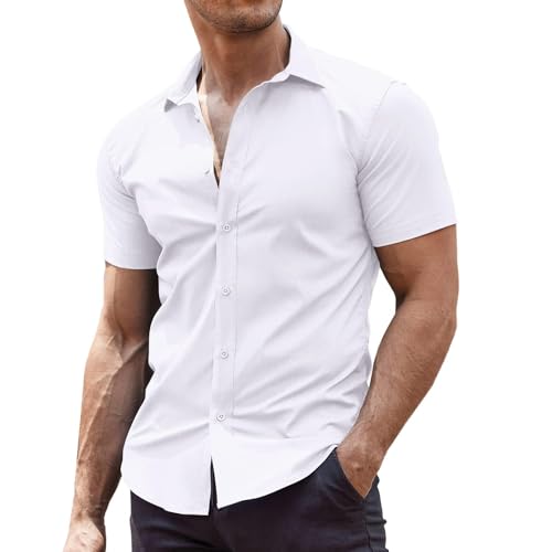COOFANDY Camicie da uomo a maniche corte camicie eleganti... - Mode & Vêtements en promo à 12.99€