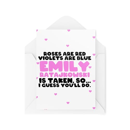 Tongue in Peach Cartes amusantes pour couples –... - Auto & Moto Amazon France à 4.46€