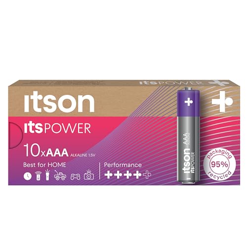 ITSON, Batterien AAA, 10 Stück, 1.5V, Alkaline Batterien... - Maison & Cuisine Amazon Allemagne à 2.94€