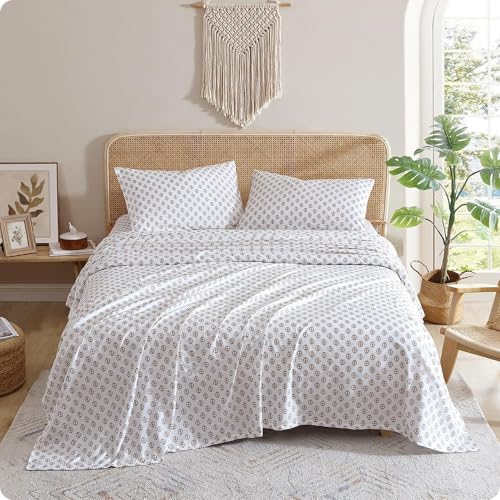 Indigo Ink - Parure de lit 4 pièces pour Grand lit, à Motif... - Maison & Cuisine Amazon France à 18.60€