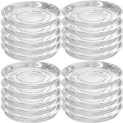 Lot de 20 soucoupes en plastique transparent de 50,8 cm... - Jardin & Extérieur Amazon France à 57.71€