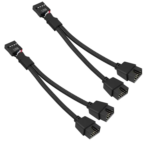 2 pezzi di prolunga USB 2.0 doppio con cavo di schermatura... - High-Tech & Électronique en promo à 10.91€
