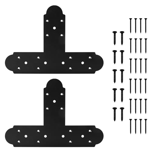 Rasugarlary Soporte en T negro, 2 soportes planos de acero... - Maison & Cuisine Amazon Espagne à 50.33€