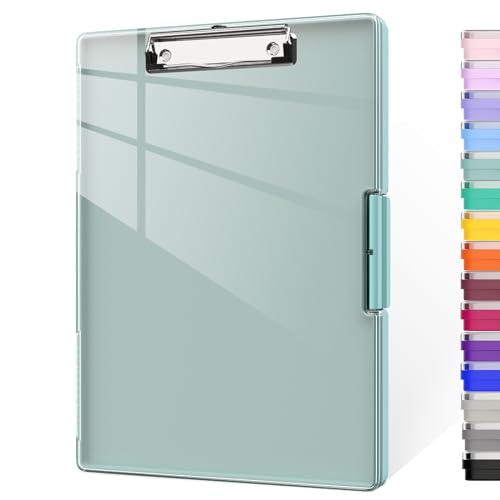 Piasoenc Porte-bloc avec rangement, 21,6 x 27,9 cm avec 2... - Fournitures Bureau Amazon France à 17.99€