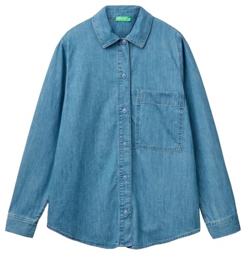 United Colors of Benetton Chemise, Bleu, Medium en promo à 25,67€ (-49%) sur Amazon FR