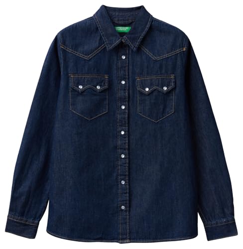 United Colors of Benetton Camisa 5rzkdq06t, Turquesa, L... - Amazon Espagne à 26.65€