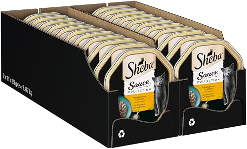 SHEBA Schale Nassfutter für Katzen Sauce Collection... - Animalerie Amazon Allemagne à 14.30€