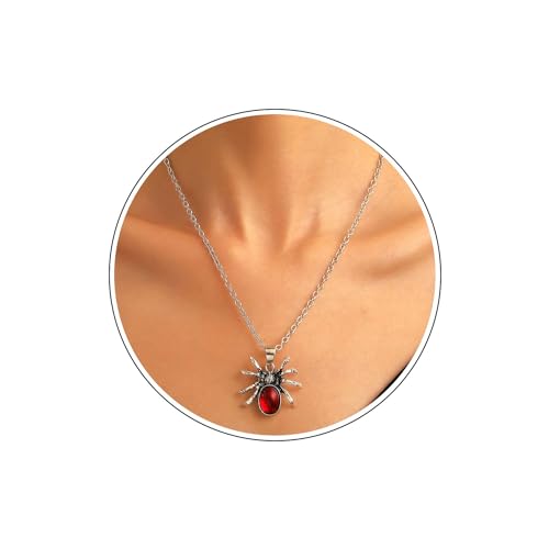 Wendalern Collar De Araña Gótica Rubí Araña Colgante Collar... - Animalerie en promo à 3.99€