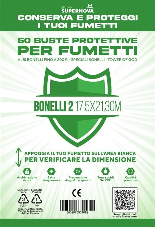 studio supernova - 50 buste protettive bonelli 2 (17,5 x... - Office Supplies Amazon Italy à 6.00€