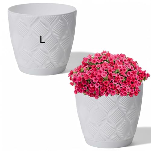 MELTOM Macetero ECO 100% reciclado con platillo decorativo... - Réduction -87% à 3.59€