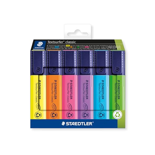 STAEDTLER 364 C6 Textsurfer Classic Highlighter - Assorted... - Sports & Fitness en promo à 9.59€