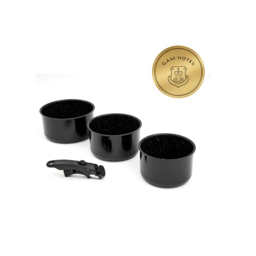 Gam'hotel - Batería de cocina 3 sartenes aluminio... - Sports & Fitness Amazon Espagne à 41.60€