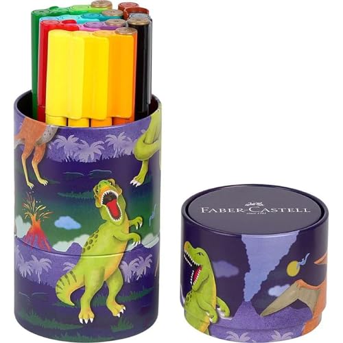 FABER-CASTELL 155546 - Juego de rotuladores Connector Dino... - Toys & Games Amazon Spain à 8.60€