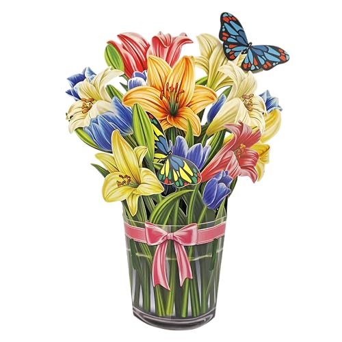 CUTPOPUP - Ramo de lirios multicolor – Tarjetas de... - High-Tech & Électronique en promo à 9.81€