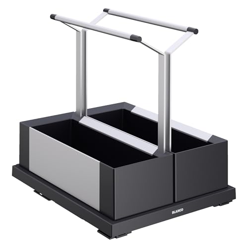 BLANCO Caddy de rangement 40 | plastique, aluminium noir... - Maison & Cuisine Amazon France à 95.60€