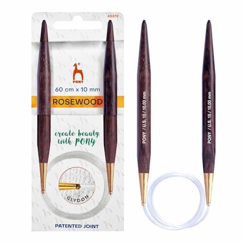 Agujas de Tejer Circulares de Madera Pony 60 cm 10 mm - 1... - Amazon Espagne à 10.82€