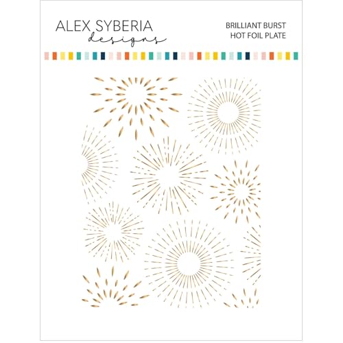 Alex Syberia Designs Brilliant Burst Hot Foil Plate, White - Auto & Motorcycle Amazon UK à 9.19€
