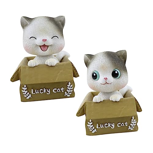 WOFASHPURET 2pcs Bobblehead Cat Decoration Creative Nodding... - Jouets & Jeux Amazon Royaume-Uni à 12.49€