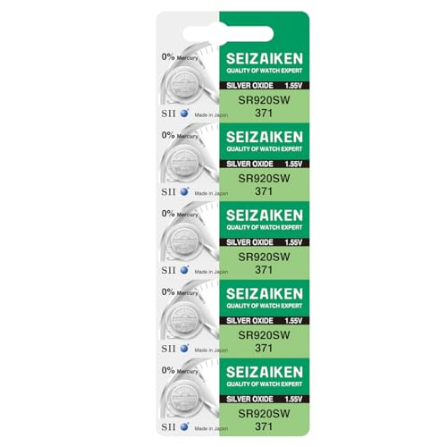 Seizaiken Seiko 371 SR920SW Lot de 5 piles oxyde d'argent... - Santé & Bien-être Amazon France à 4.28€