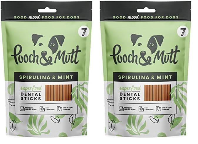 Pooch & Mutt - Superfood Dog Dental Sticks, Spirulina And... - Beauté & Parfums en promo à 5.40€