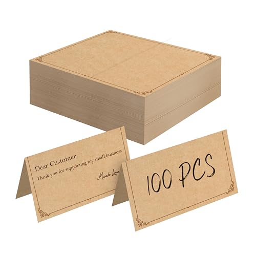 Lot de 100 cartes de placement en papier kraft, petites... en promo à 7,80€ (-78%) sur Amazon FR