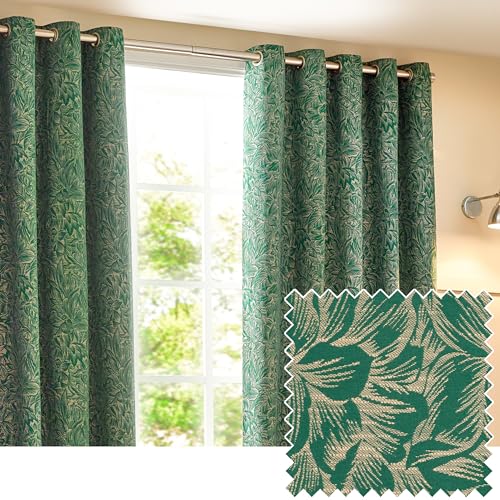 furn. Wylder Nature Grantley Jacquard Eyelet Curtains - Maison & Cuisine en promo à 26.00€