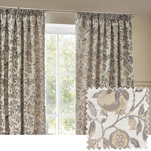 furn. Wylder Tropics Pomegranate Floral Jacquard Pencil... - Maison & Cuisine Amazon Royaume-Uni à 18.75€