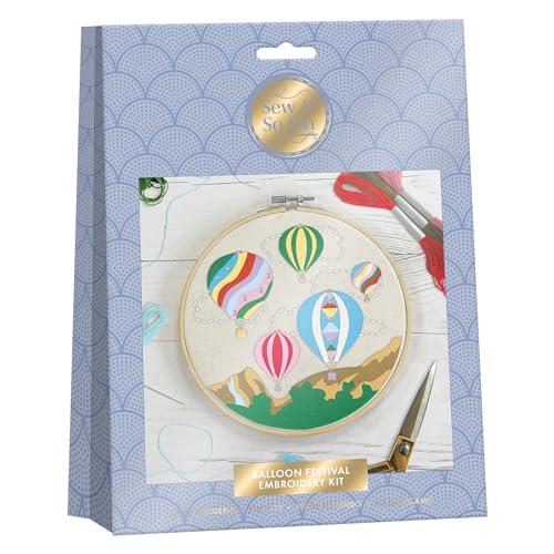 Sew And So On Premium Embroidery Kit, Balloon Festival... - Sports & Fitness Amazon Royaume-Uni à 5.40€