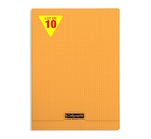 Calligraphe 18338Cpack Un lot de 10 Cahiers Agrafés Orange... - Animalerie en promo à 15.61€