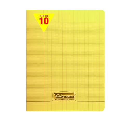Calligraphe 18174Cpack Un lot de 10 Cahiers Agrafés Jaunes... - Auto & Moto Amazon France à 11.94€