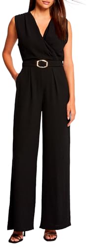 Morgan Combinaison Jambe Large détail Boucle Noir 34 - Beauté & Parfums Amazon France à 40.02€