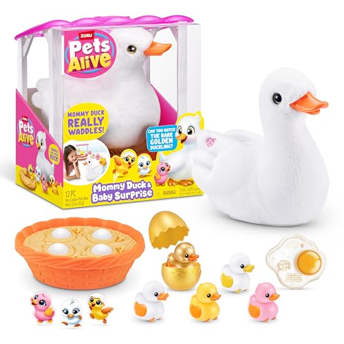 Pets Alive Mama Duck & Baby Surprise de ZURU Peluche... - Jouets & Jeux Amazon France à 19.36€
