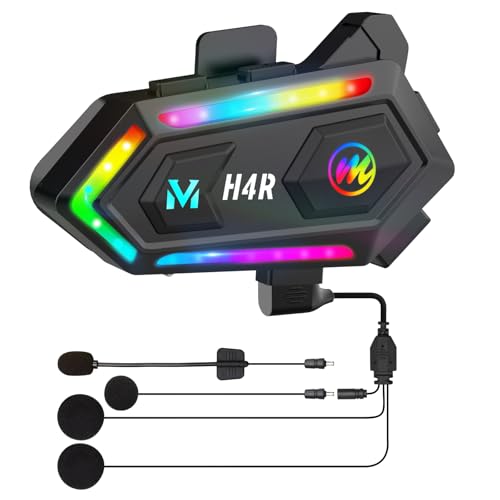 Moman Motorrad Helm Headset, H4R mit RGB Motorcycle... - Auto & Moto Amazon Allemagne à 16.73€