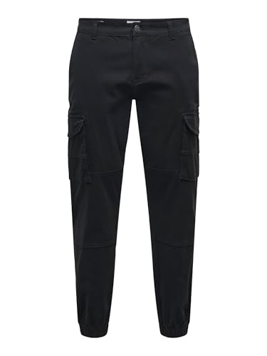 Only & Sons Pantalones Cargo para Hombre, Negro, 27W / 32L - Maison & Cuisine Amazon Espagne à 11.13€
