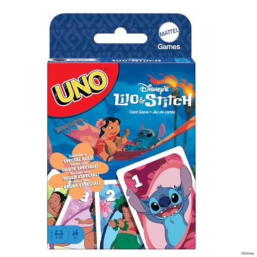 Mattel Games UNO Disneys Lilo und Stitch Kartenspiel für... - Jouets & Jeux Amazon Allemagne à 4.89€