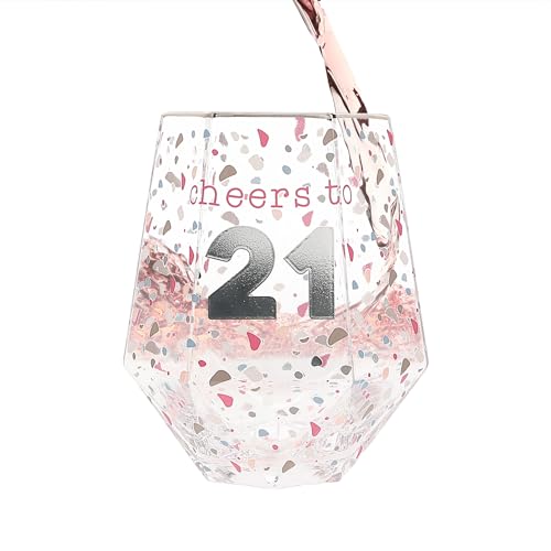 Pavilion - Cheers to 21-16 oz Geometric Speckled Stemless... - Auto & Moto Amazon Royaume-Uni à 19.42€