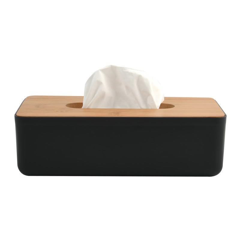 MSV Boite à mouchoirs KAMLA Bambou Noir Mat en promo à 19,95€ (-52%) sur Amazon FR